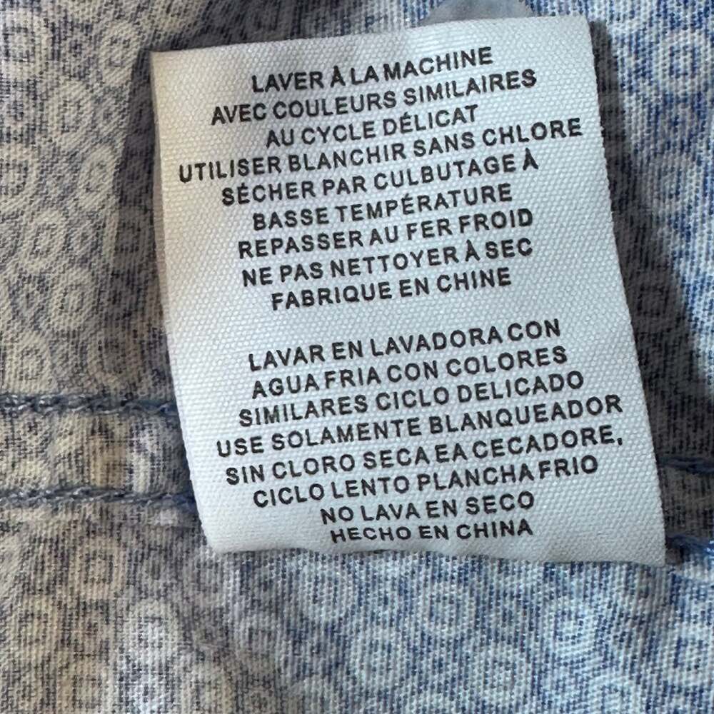 Nick Graham Everywhere stretch Modern Fit Blue Geometric button down  2XL - Picture 12 of 12